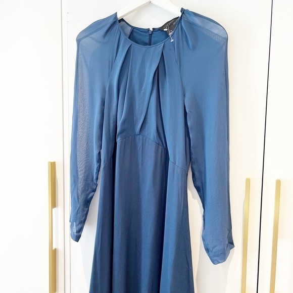 BNWT Club Monaco Rokinsa Fit & Flare Silk Dress - Picture 9 of 15